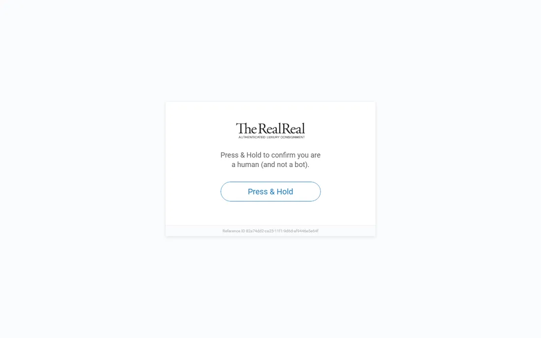 The RealReal homepage