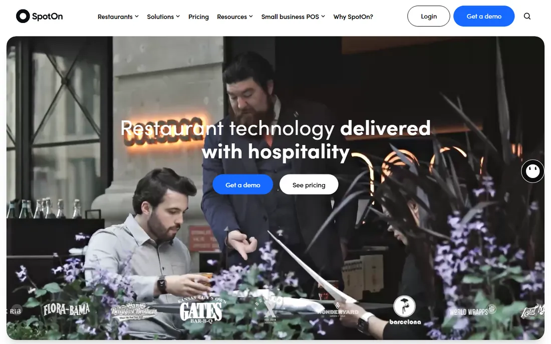 SpotOn homepage