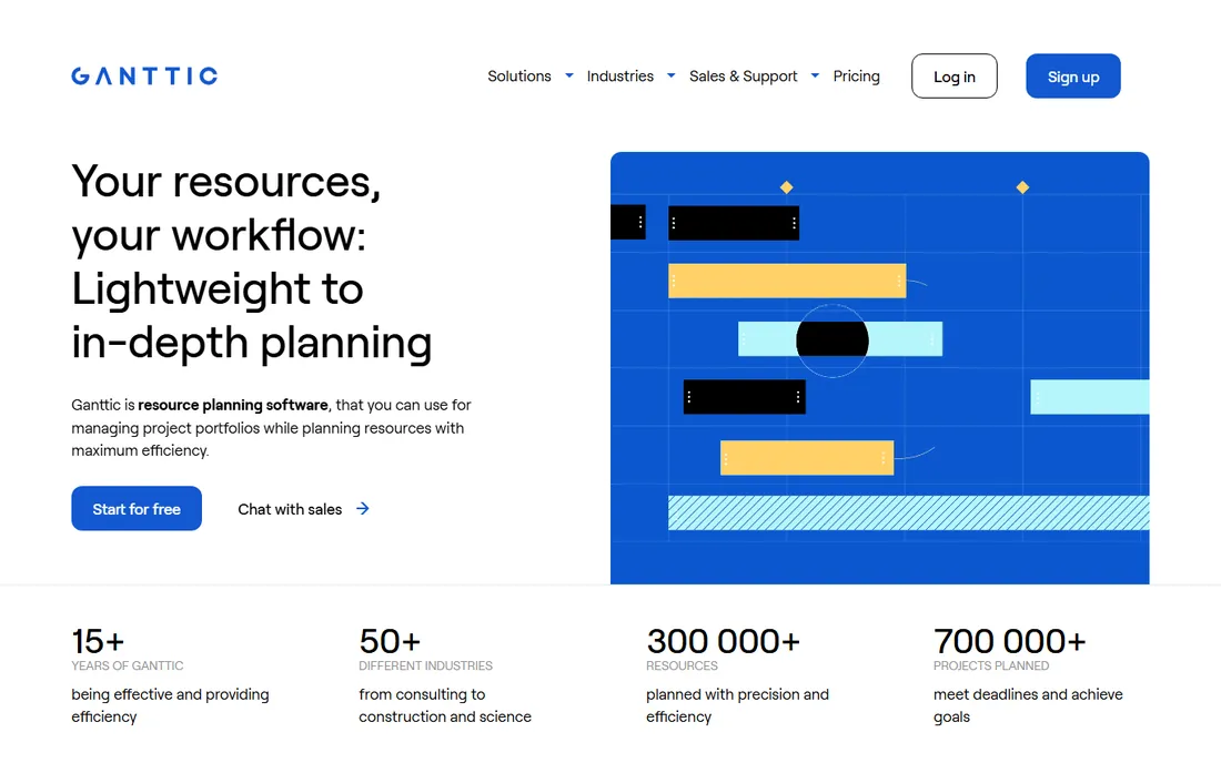 Ganttic homepage