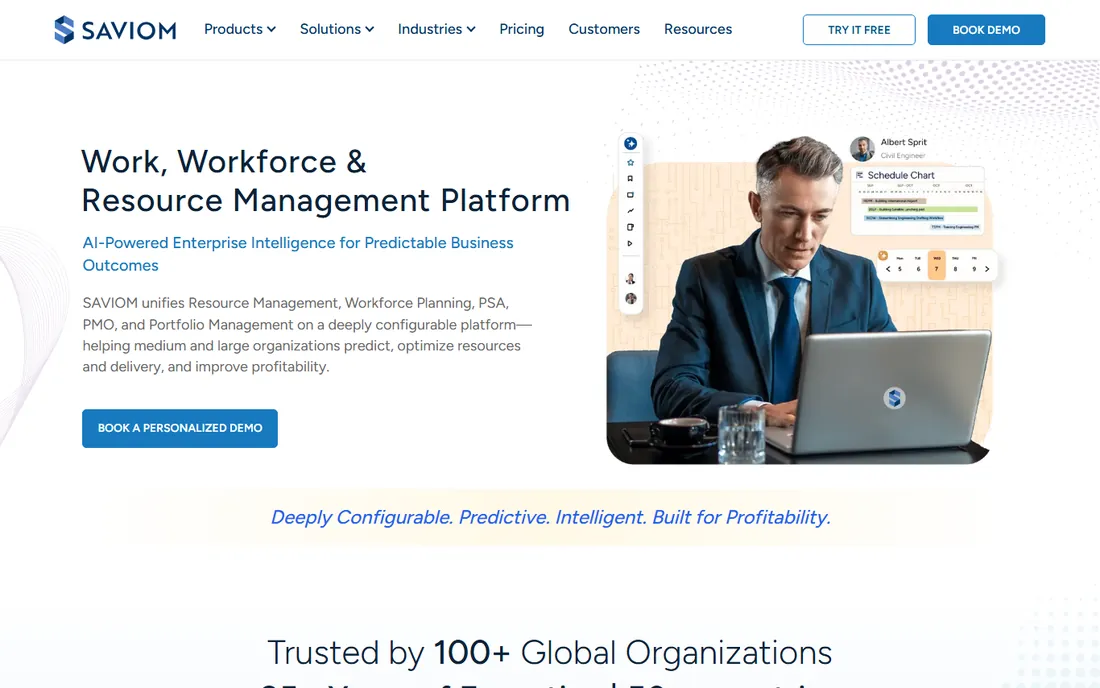 Saviom homepage