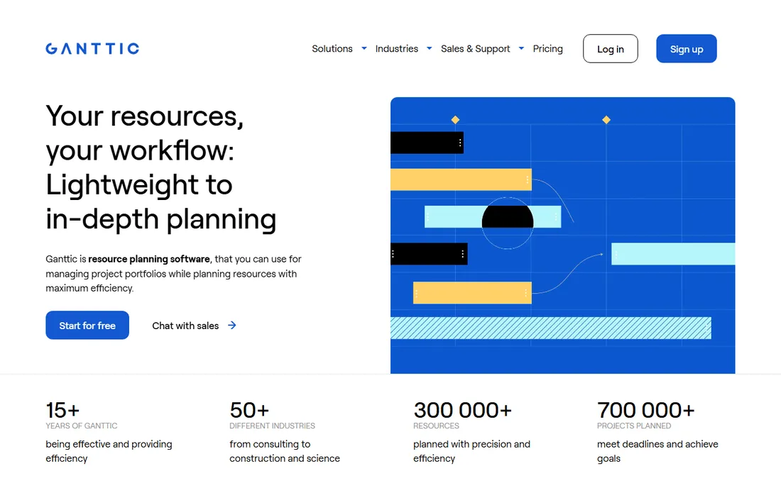 Ganttic homepage