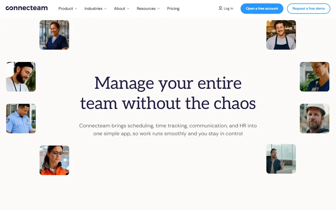 Connecteam homepage