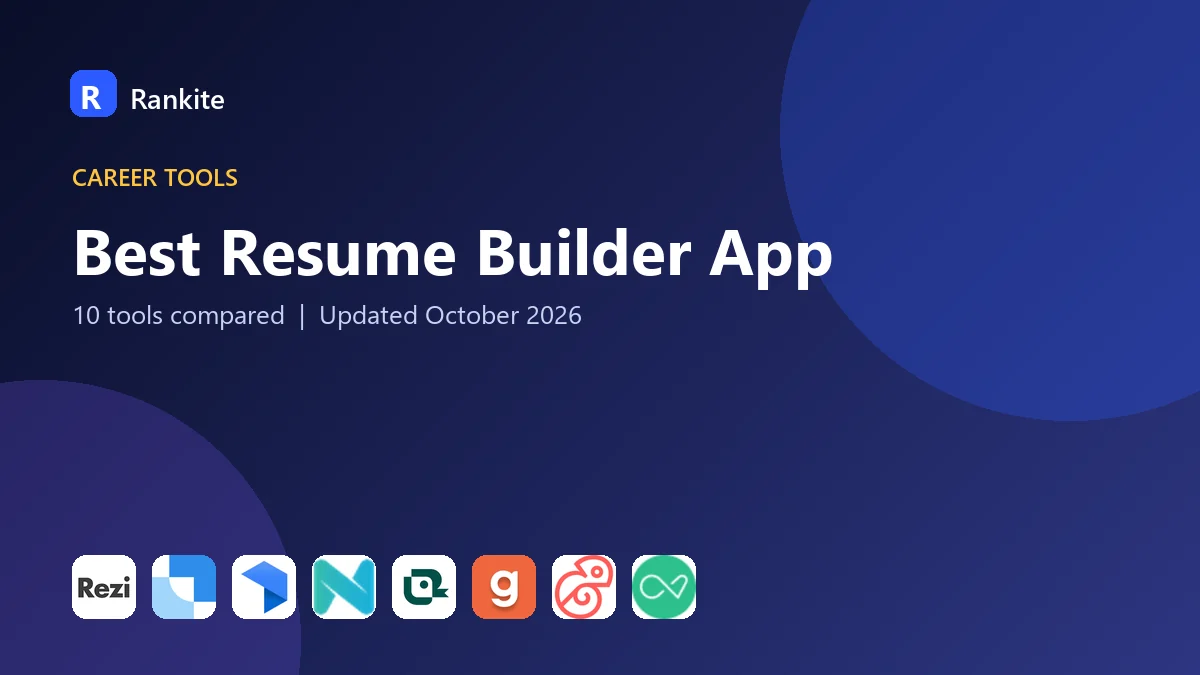 Best Resume Builder App in 2026: 10 Tools Compared