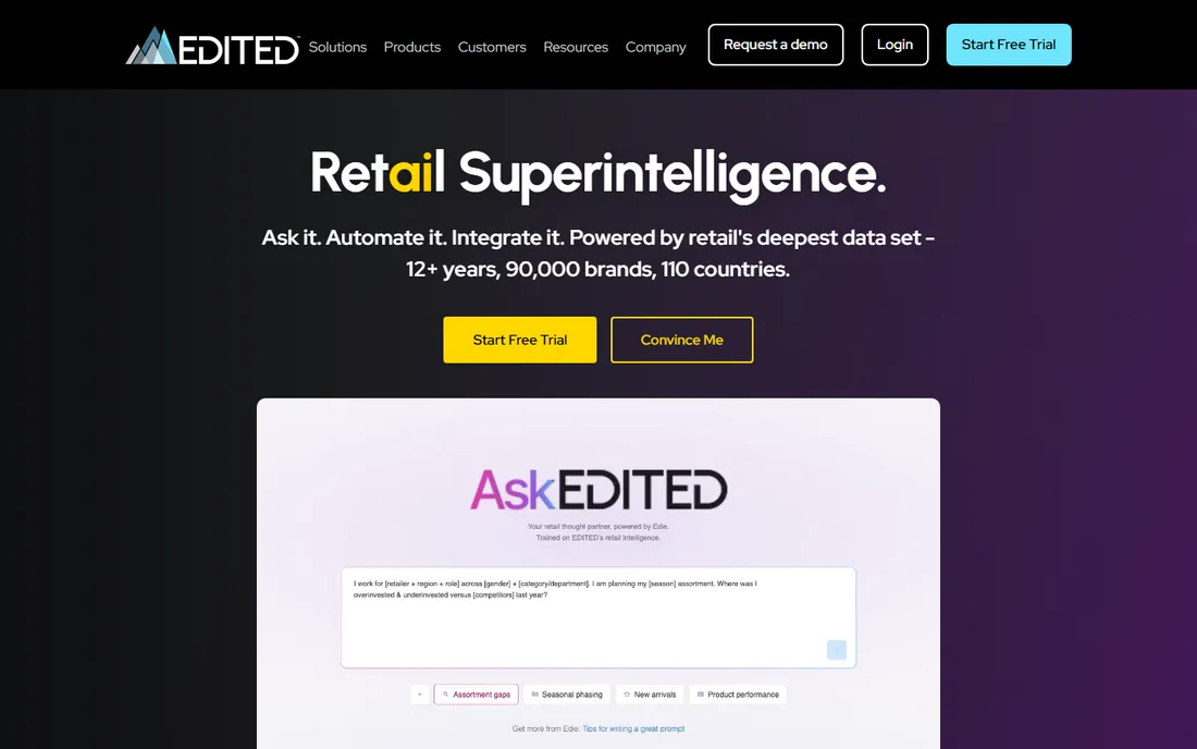 EDITED homepage