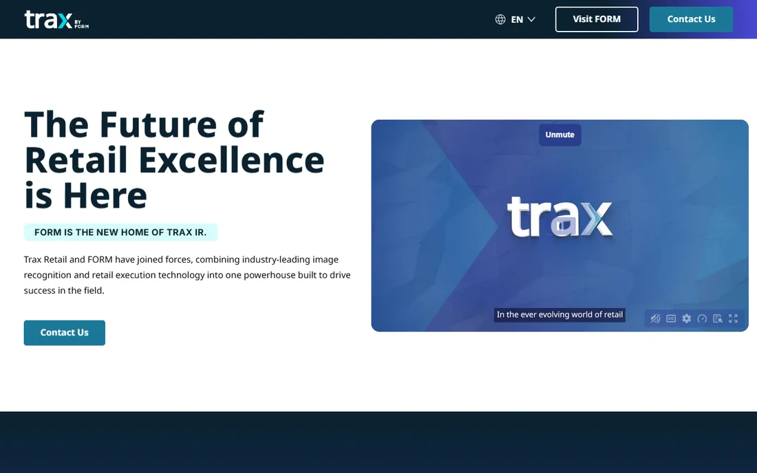 Trax homepage