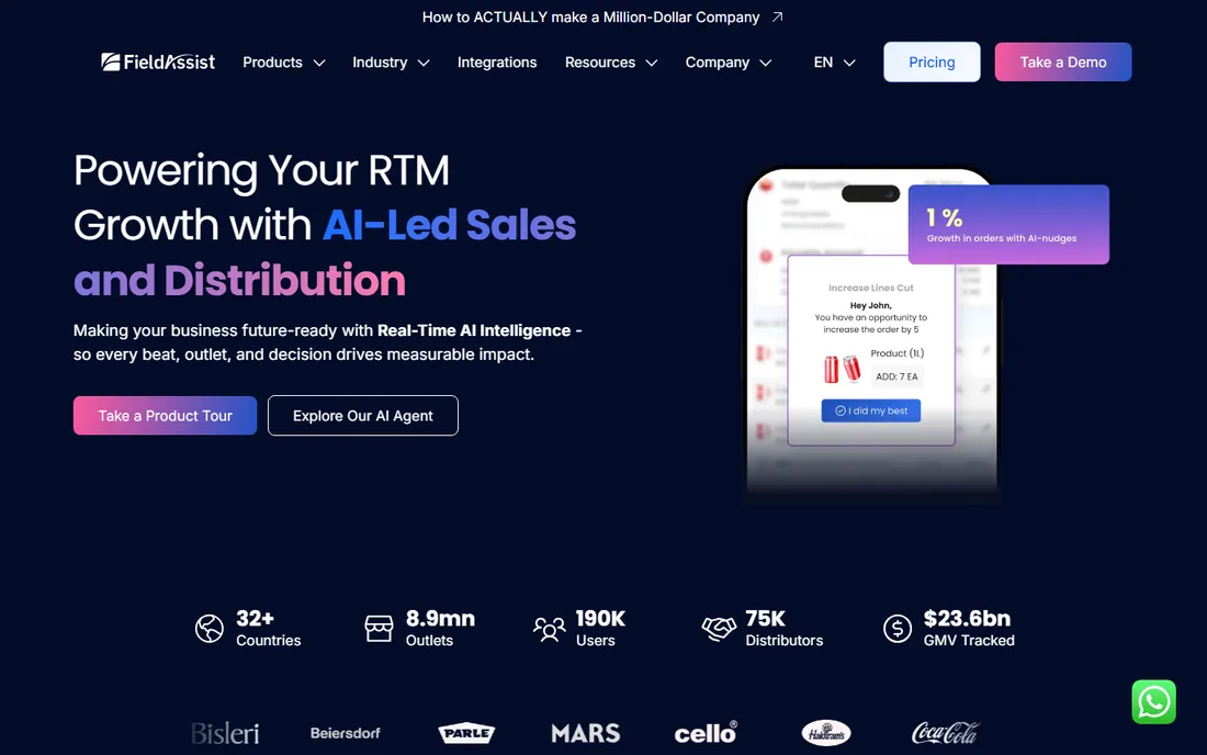 FieldAssist homepage
