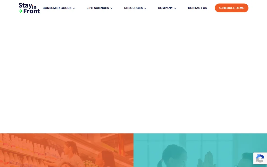 StayinFront homepage