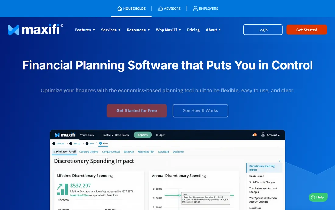 MaxiFi homepage