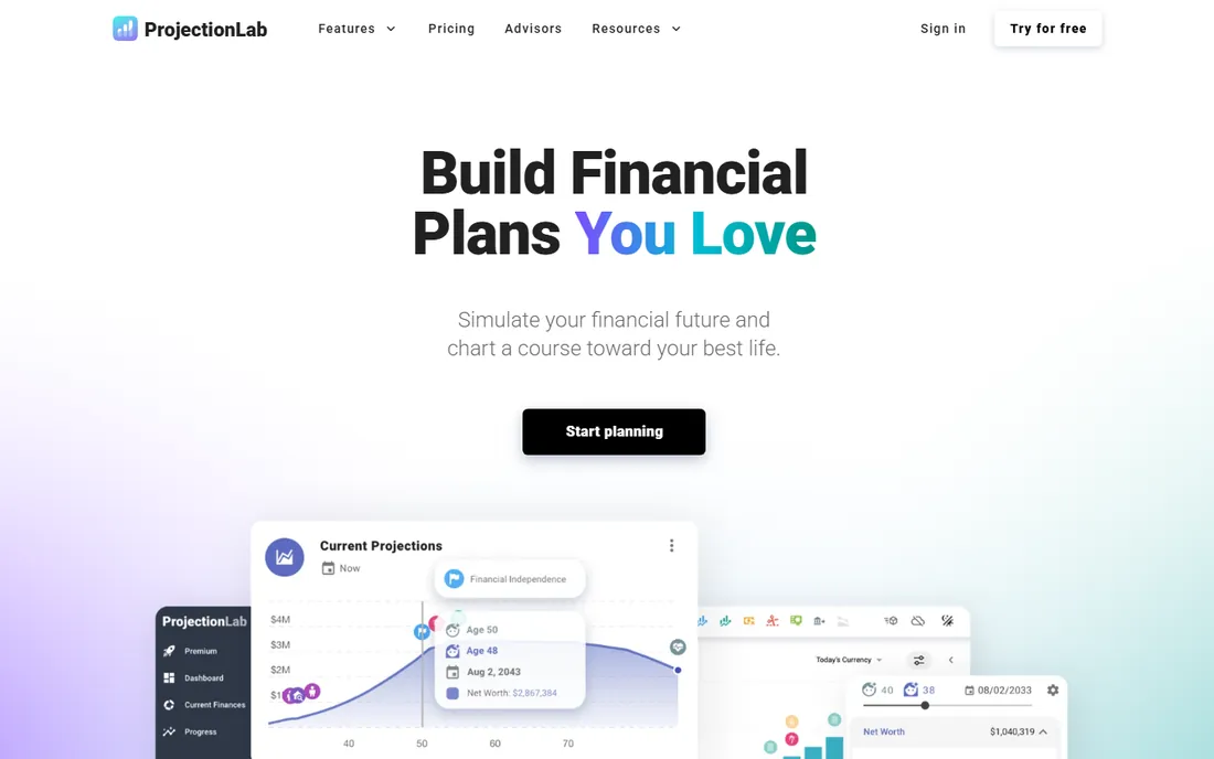 ProjectionLab homepage