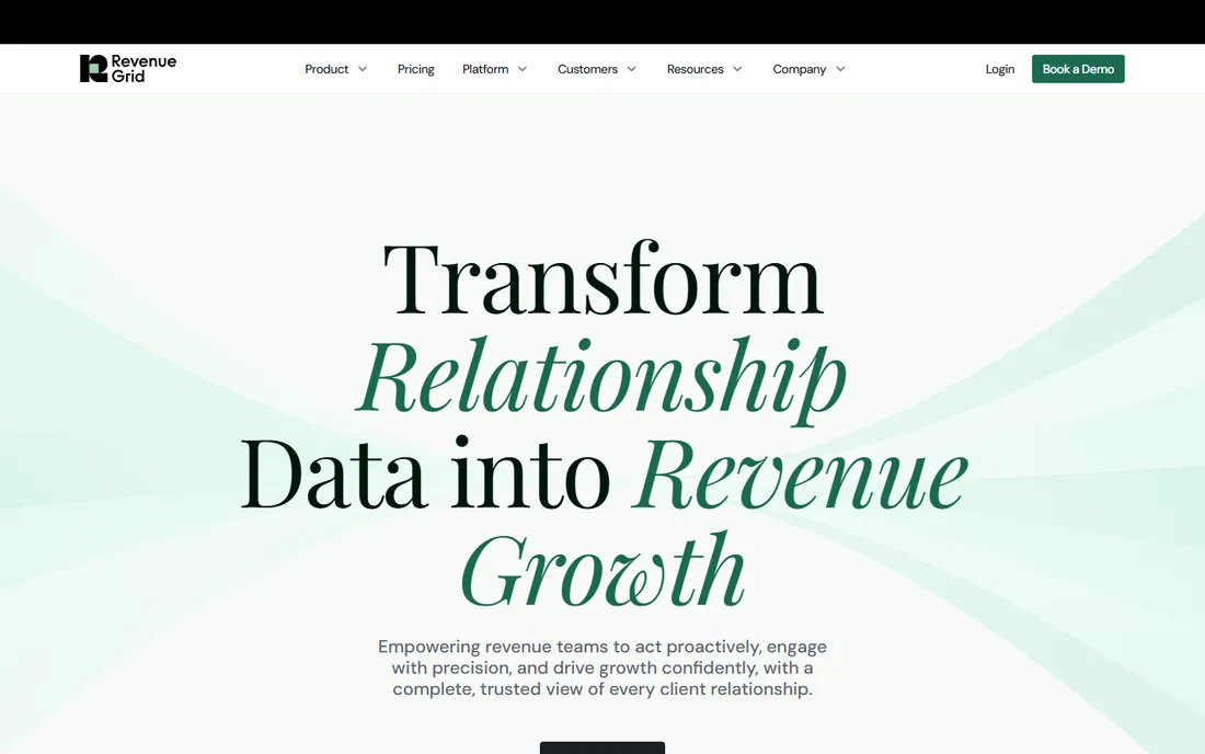 Revenue Grid homepage