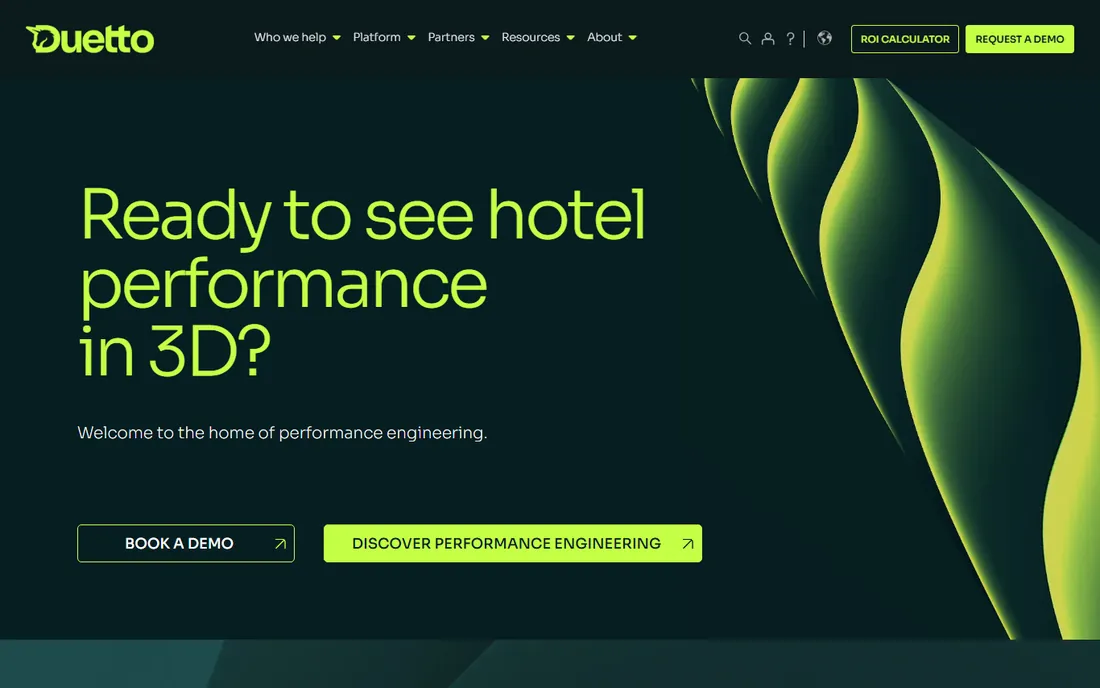 Duetto homepage