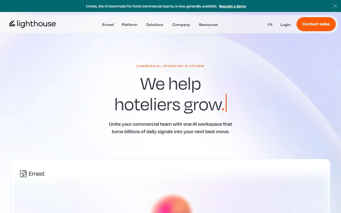 Lighthouse homepage