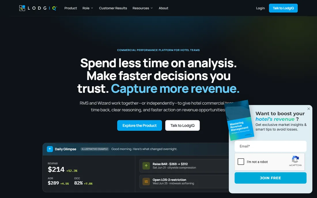 LodgIQ homepage