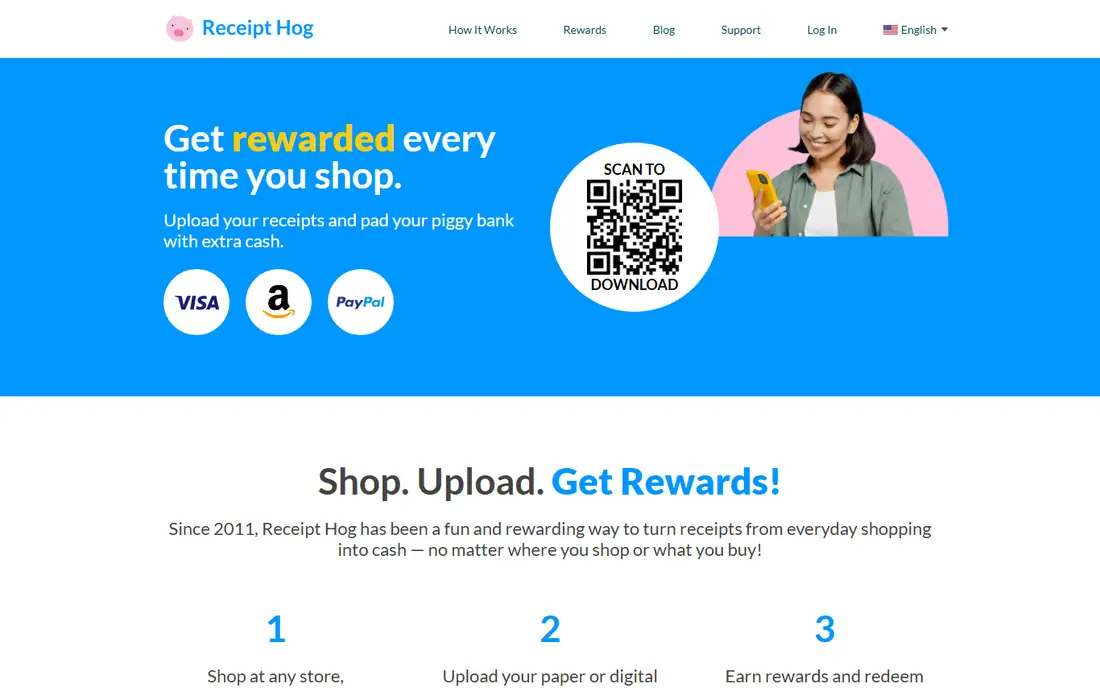 Receipt Hog homepage
