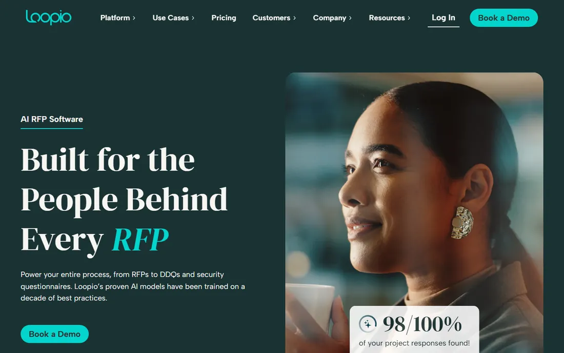 Loopio homepage