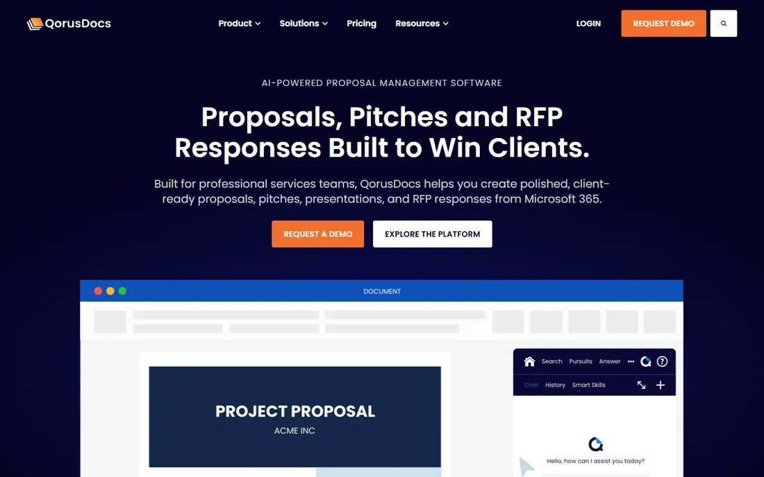 QorusDocs homepage