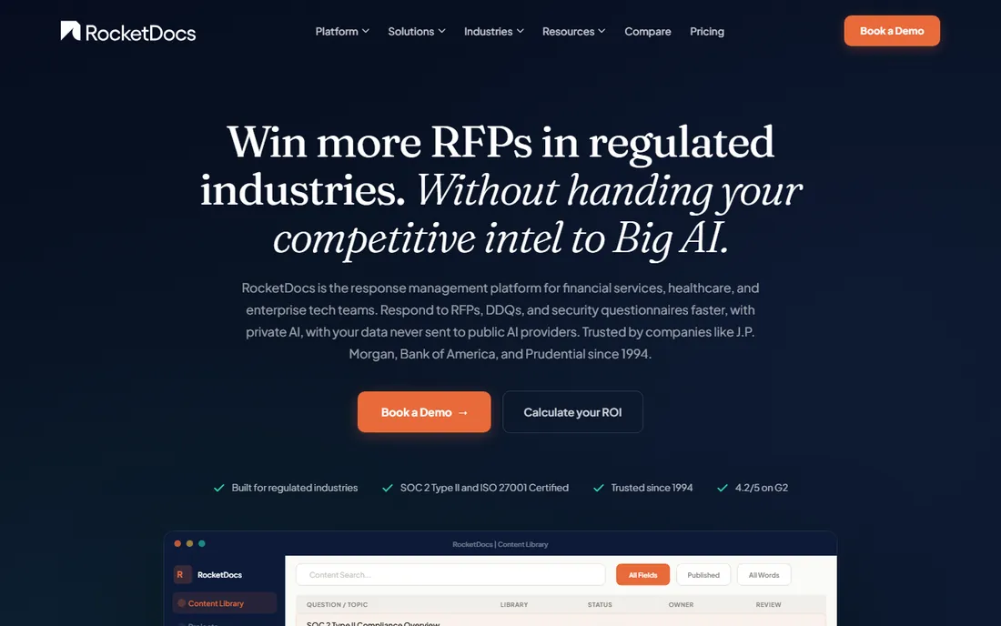RocketDocs homepage