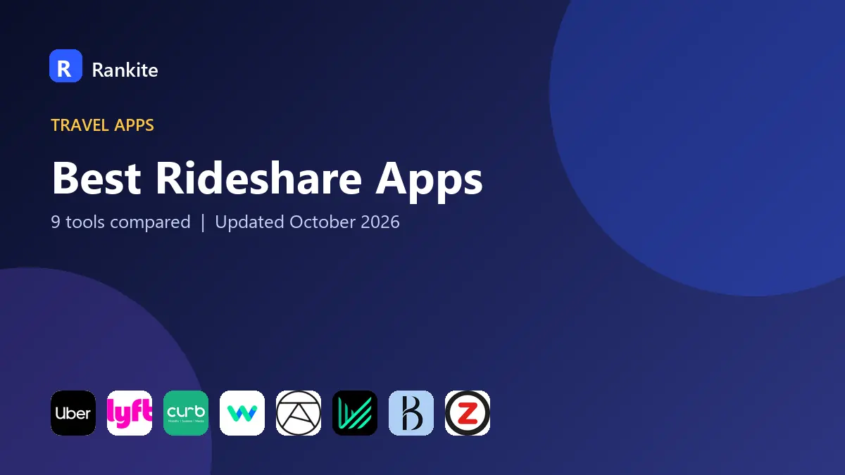 Best Rideshare Apps in 2026: 9 Apps Compared