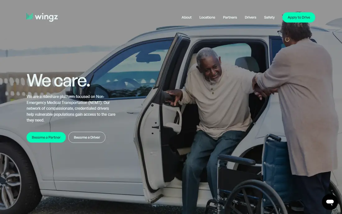 Wingz homepage
