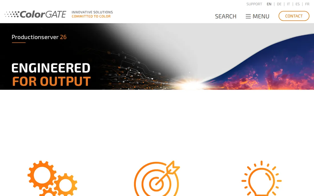ColorGATE Productionserver homepage