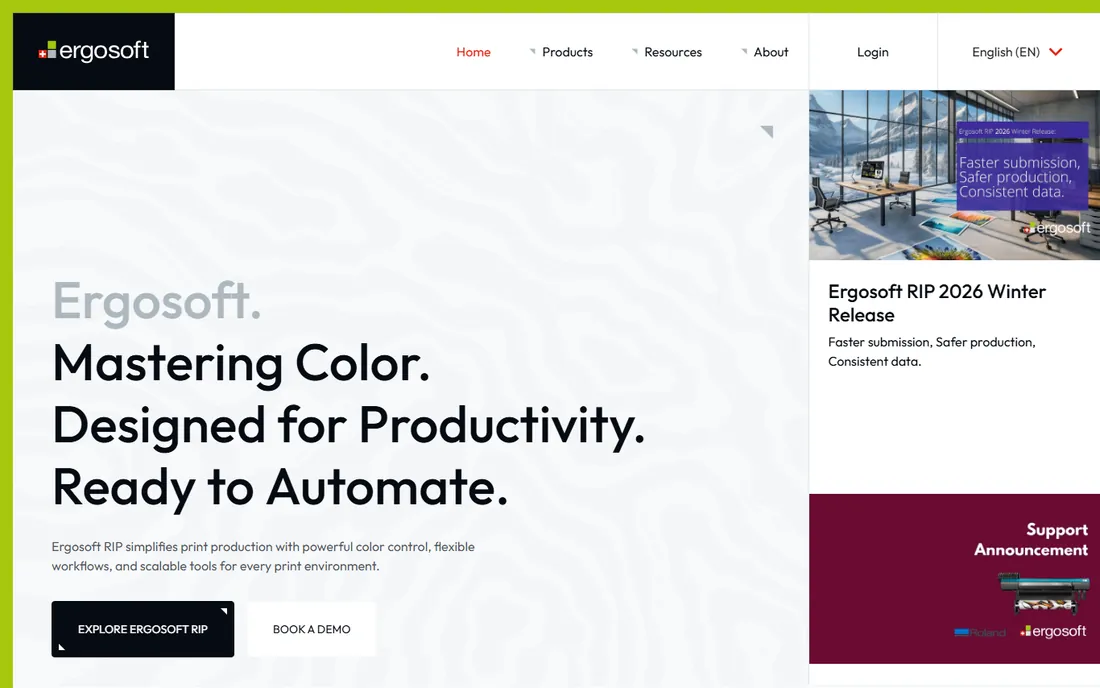 Ergosoft RIP homepage