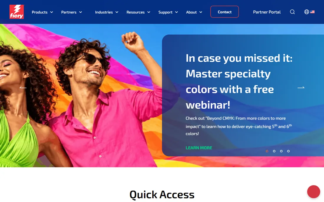 Fiery XF homepage
