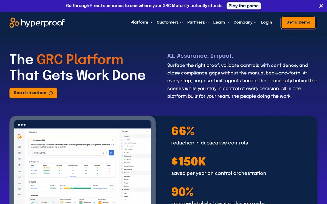 Hyperproof homepage