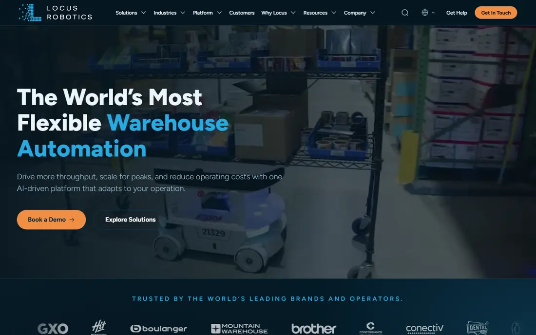 Locus Robotics homepage