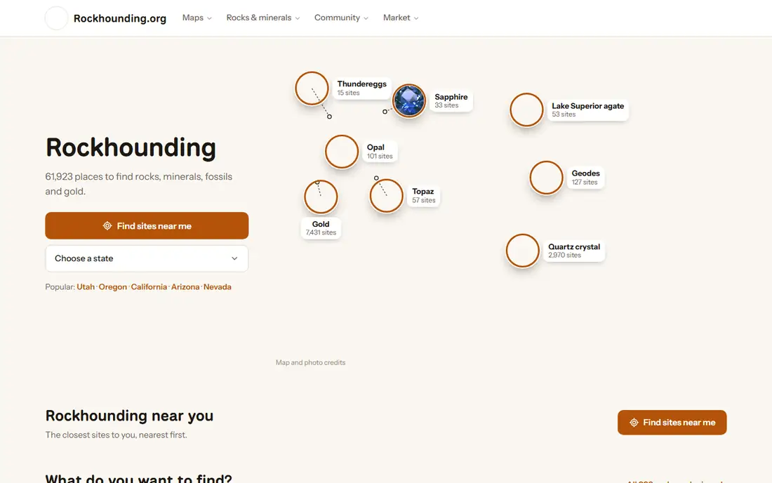 Rock ID homepage