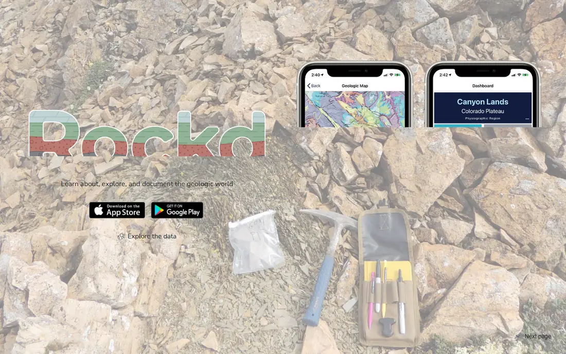 Rockd homepage