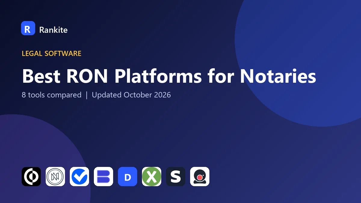 Best RON Platforms for Notaries in 2026: 8 Platforms Compared