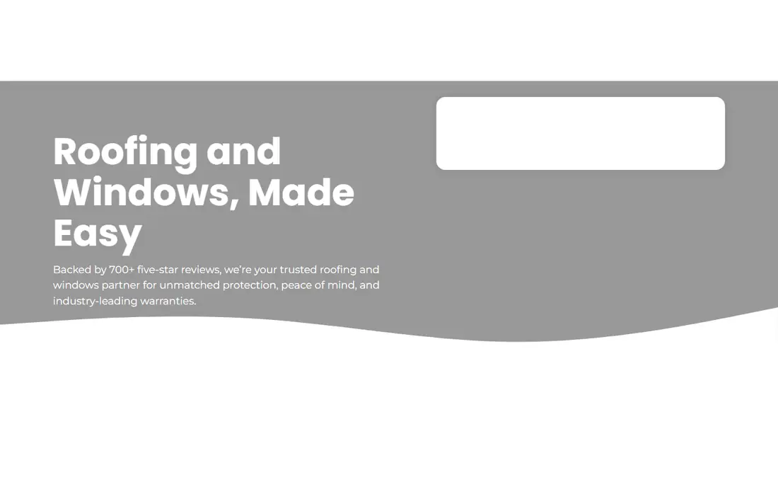 Reimagine Roofing homepage