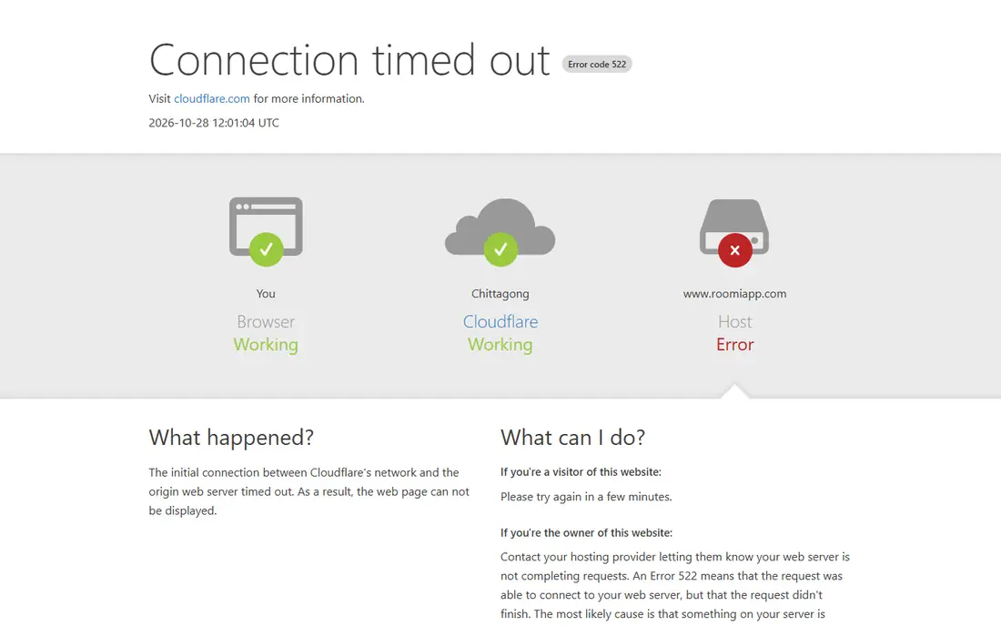 Roomi homepage