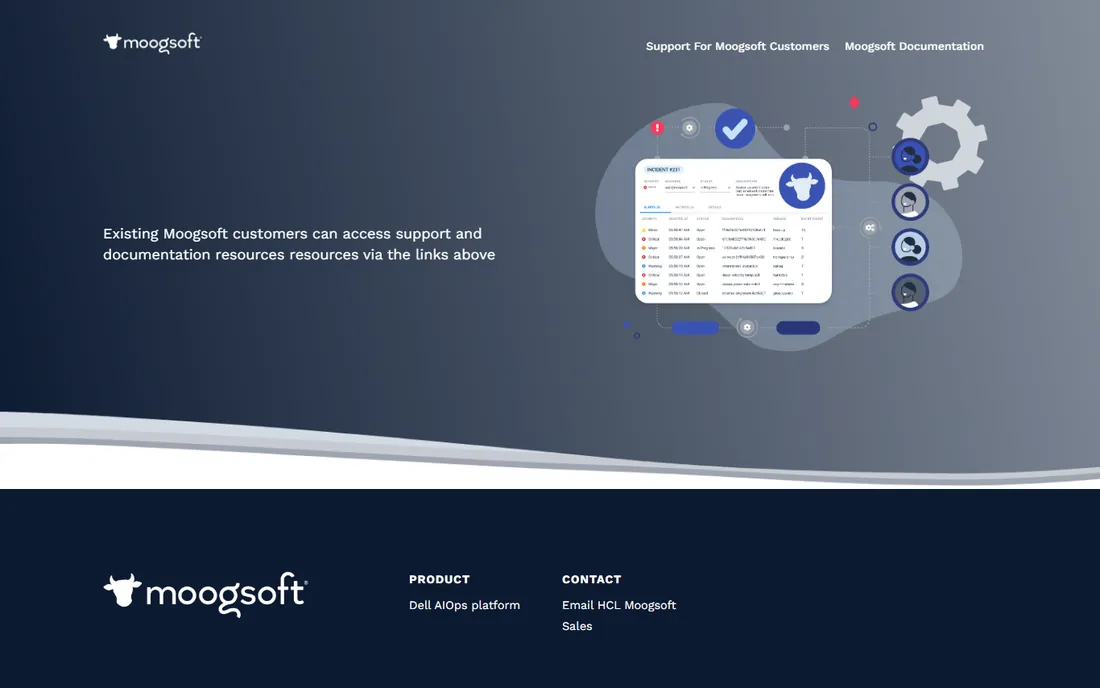 Moogsoft homepage
