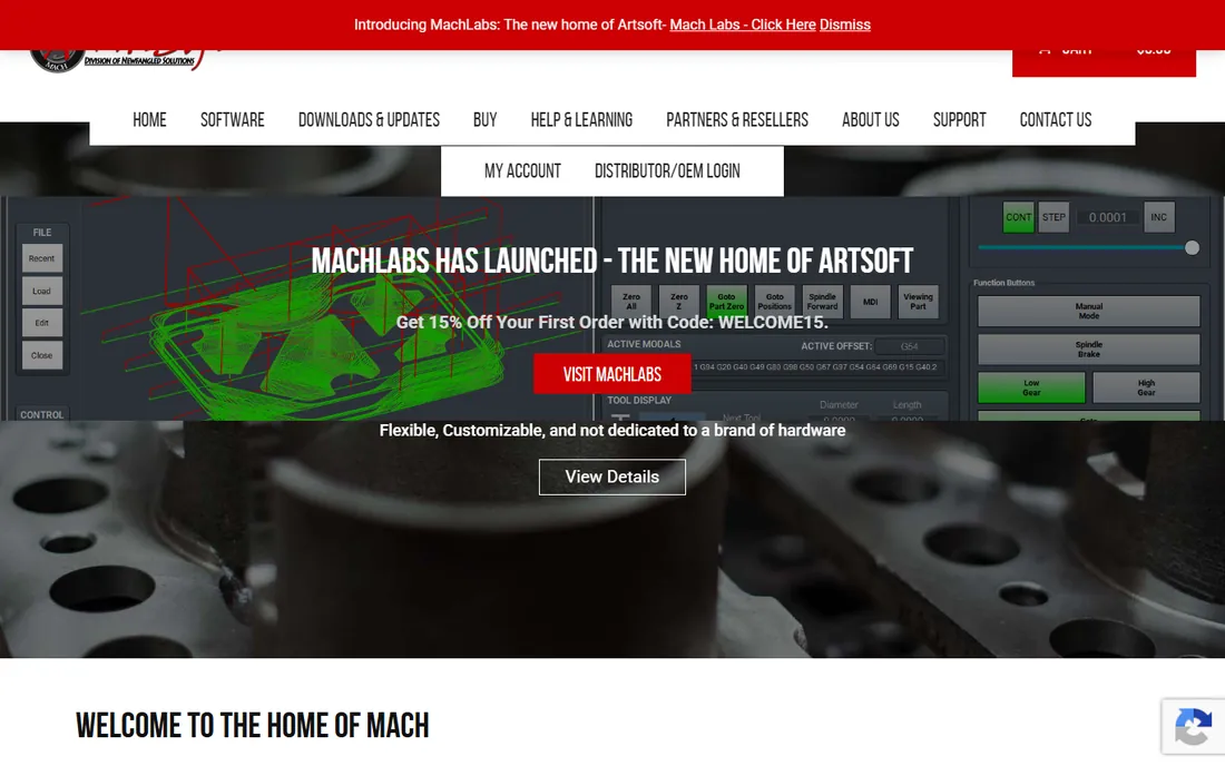 Mach4 homepage