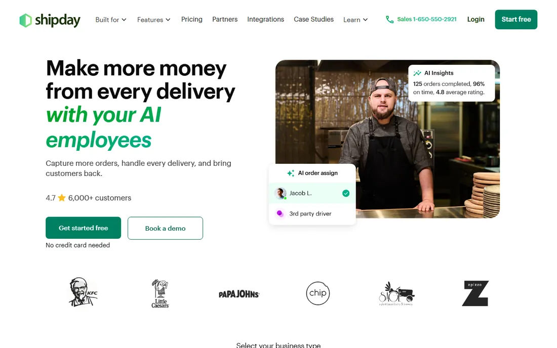 Shipday homepage