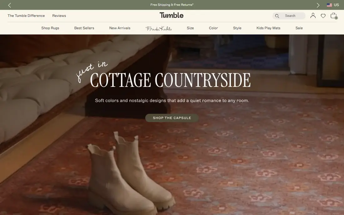 Tumble homepage