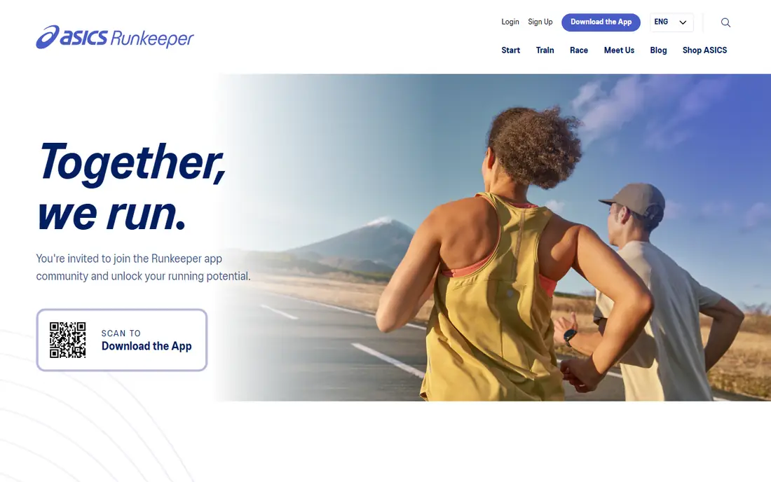 Runkeeper homepage