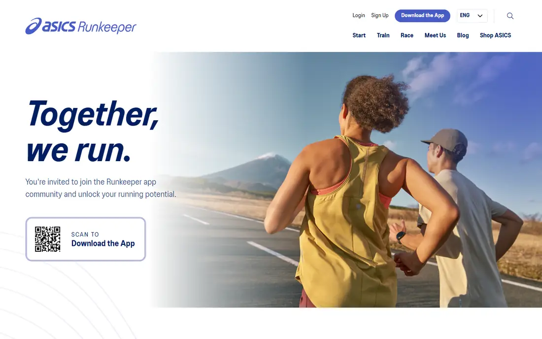 Runkeeper homepage