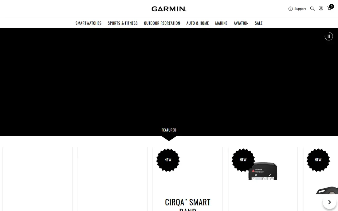 Garmin dezl homepage