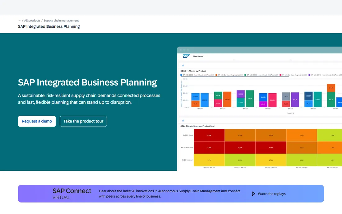 SAP IBP homepage