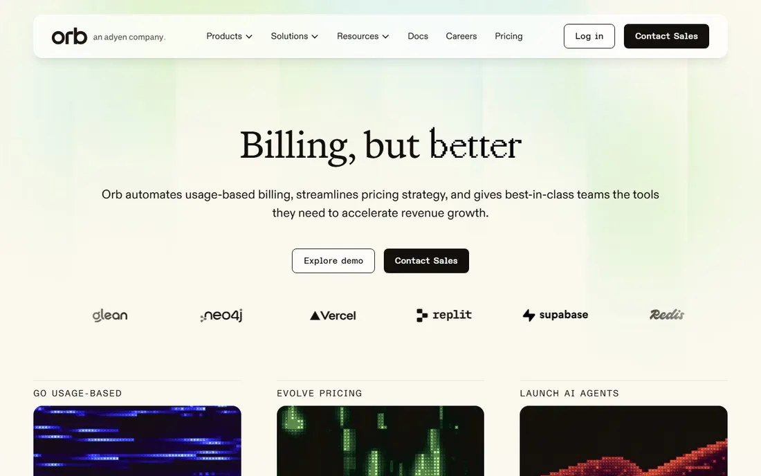 Orb homepage