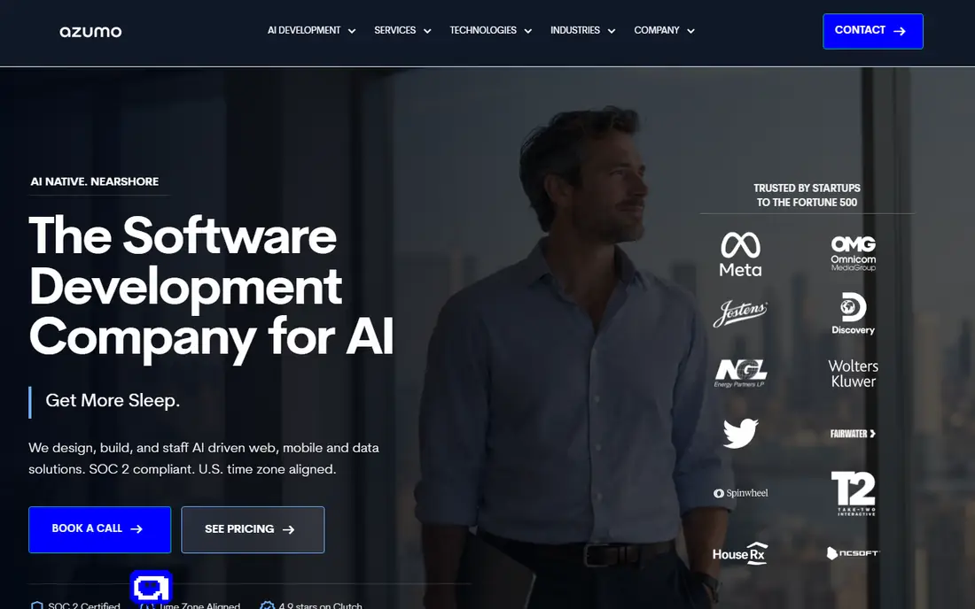 Azumo homepage