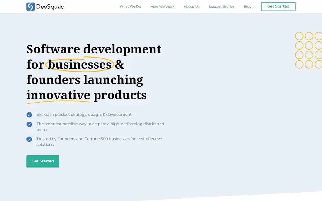 DevSquad homepage