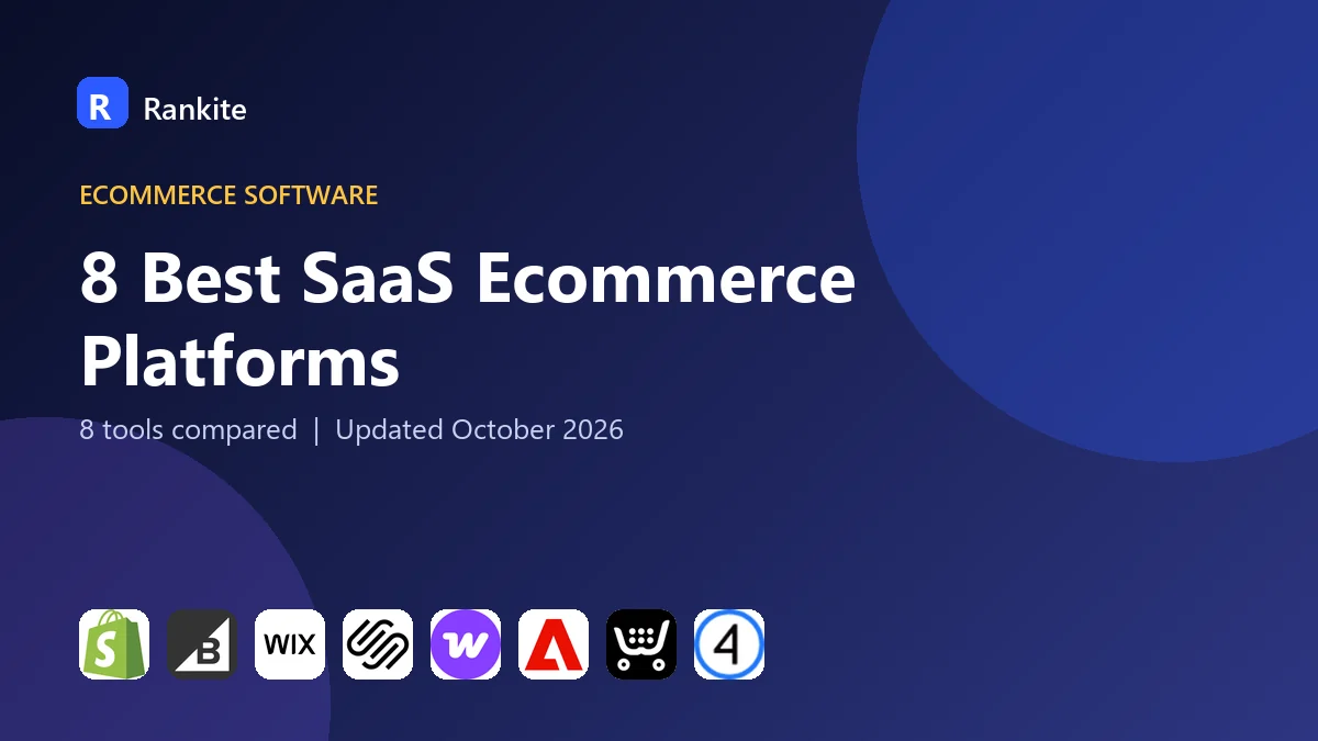 8 Best SaaS Ecommerce Platforms in 2026: 8 Tools Compared