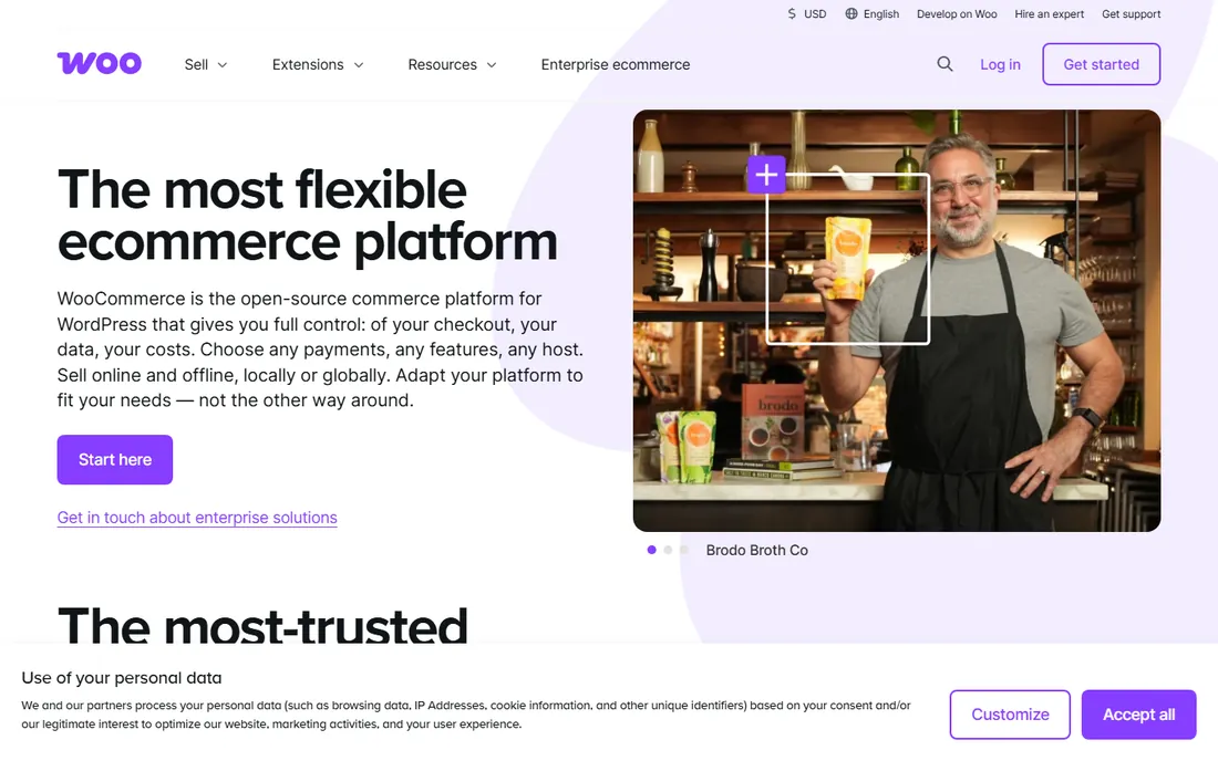 WooCommerce homepage