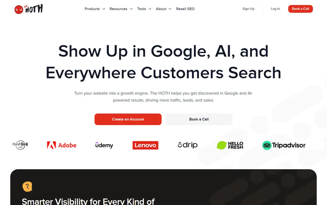 The HOTH homepage