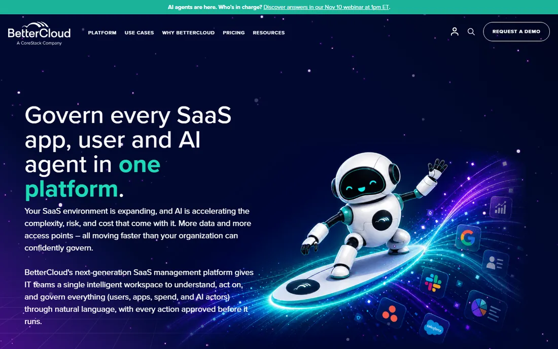 BetterCloud homepage