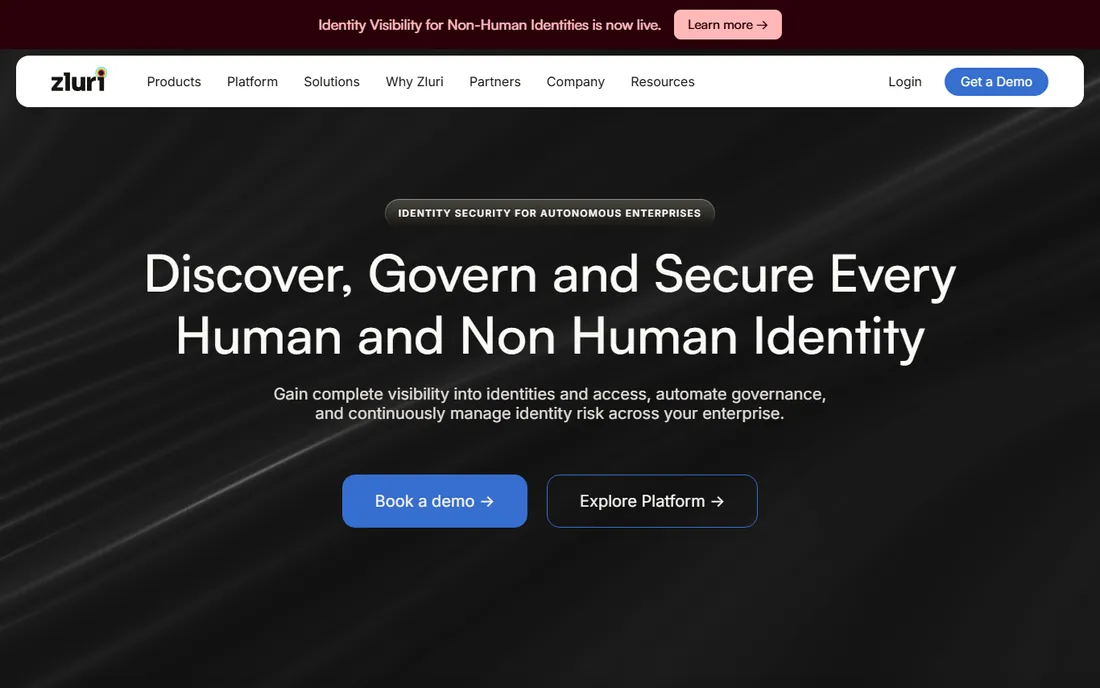 Zluri homepage
