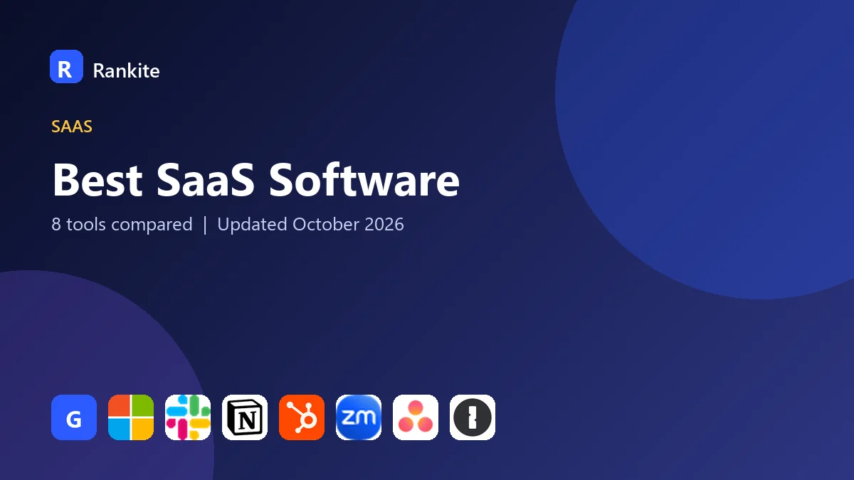 Best SaaS Software: 8 Tools Compared